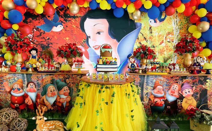 Decoração Festa Branca de Neve