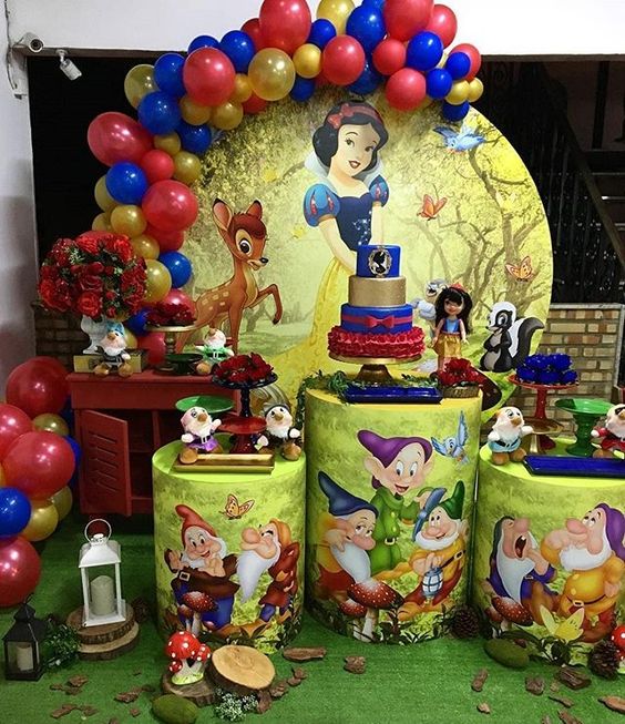 Decoração Festa Branca de Neve