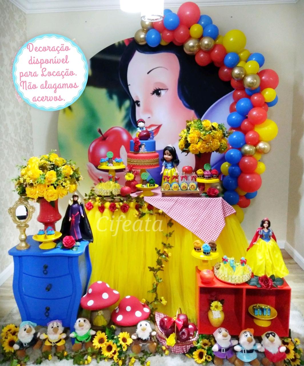 Decoração Festa Branca de Neve