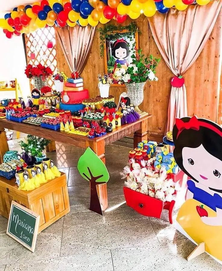 Decoração Festa Branca de Neve