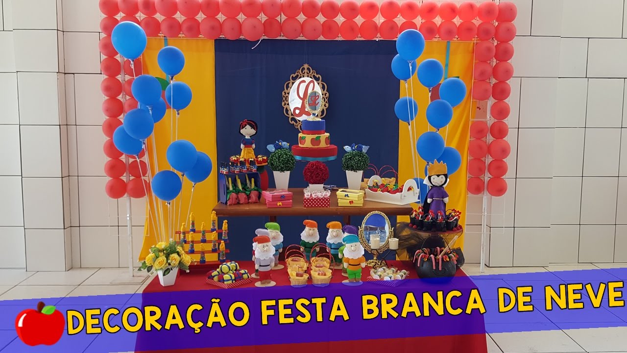 Decoração Festa Branca de Neve