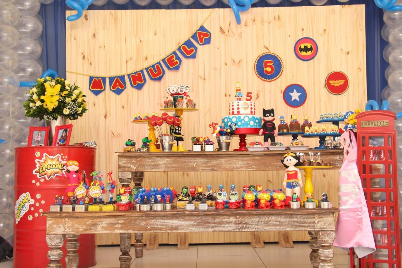 Decoração Festa Super Heroínas