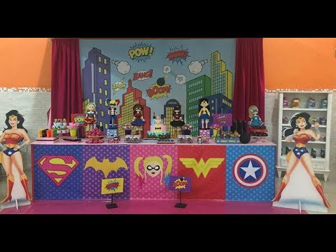 Decoração Festa Super Heroínas