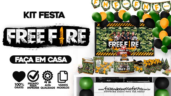 Decoração Festa Free Fire