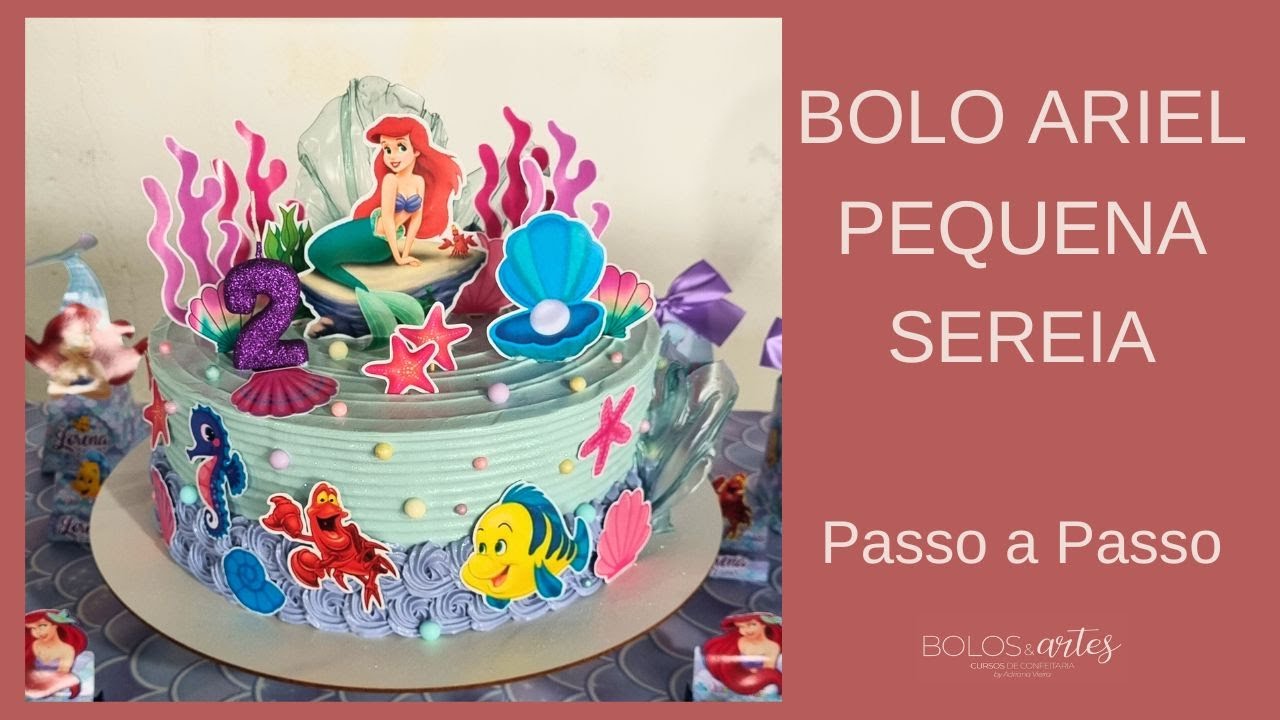 bolo-ariel-pequena-sereia