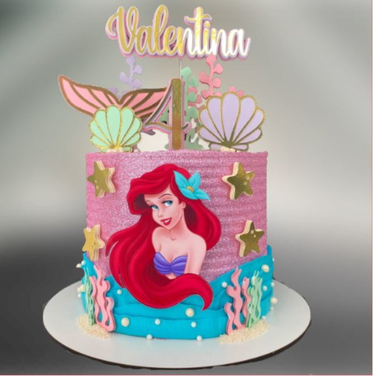 bolo-ariel-pequena-sereia